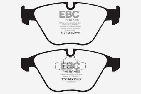 EBC 10-12 BMW 335i xDrive (E90/E92) Bluestuff Front Brake Pads - DP51512NDX
