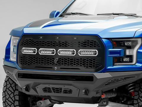 aFe 17-20 Ford Raptor w/ FFC Scorpion Grill w/ LEDs - 79-21002L