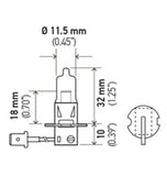 Hella H3 12V 55W Xen White XB Bulb (Pair) - H71071312