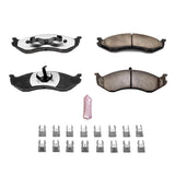 Power Stop 90-01 Jeep Cherokee Front Z36 Truck & Tow Brake Pads w/Hardware - Z36-477