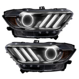 Oracle 15-17 Ford Mustang V6/GT/Shelby DRL w/ Halo Kit - ColorSHIFT w/o Controller - 2267-334