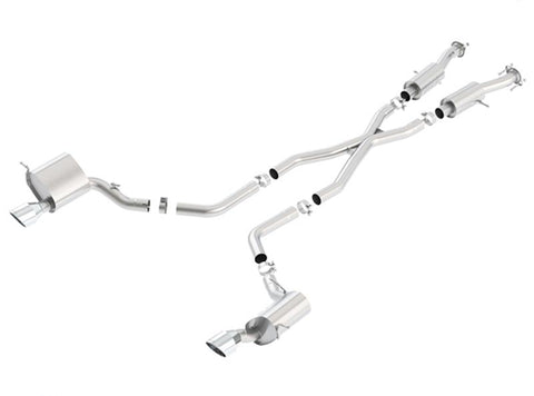 Borla 2015 Jeep Grand Cherokee SRT8 S-Type Dual Round Rolled Exit Catback Exhaust - 140632