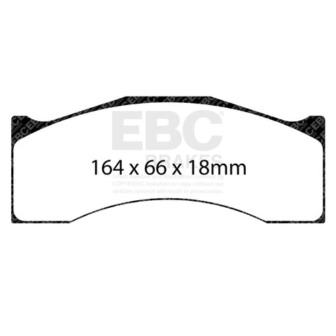EBC Racing AP Racing CP6766 D50 / Brembo XA3.40.XX SR-21 Sintered Race Brake Pads - DP8087.18SR21