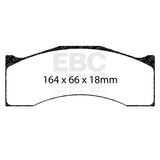EBC Racing Alcon CAR12 / AP Racing CP6766 D50 / Brembo XA3.40.XX SR-11 Sintered Race Brake Pads - DP8087.18SR11