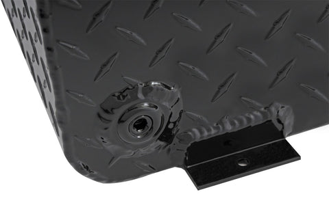 Deezee Universal Tanks - Wedge Rectangle Black Tread Aluminum - DZ 92556B