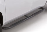 Lund 94-02 Dodge Ram 2500 Quad Cab 4in. Oval Curved Steel Nerf Bars - Black - 23474754