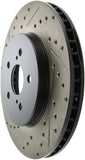StopTech 04 Lexus RX330 SportStop Slotted & Drilled Right Rear Rotor - 127.44130R