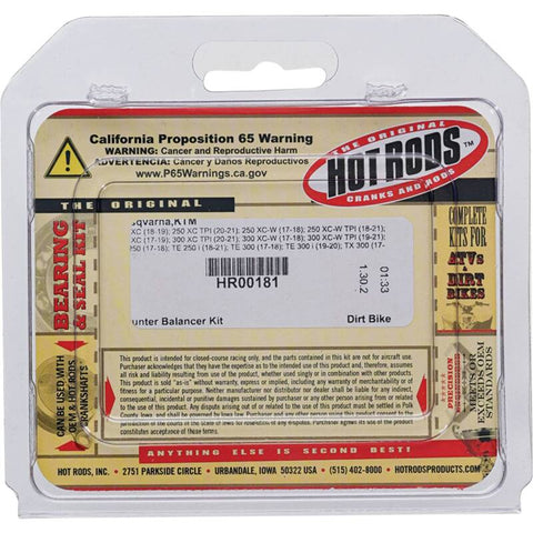 Hot Rods 17-18 Husqvarna TE 250 250cc Counter Balancer Kit - HR00181