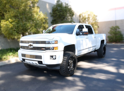 RealTruck 15-19 Chevy Silverado 25/3500HD CC Dsl 4dr VoltStep Electric Running Board Kit - Tex. Blk - 20405187PC