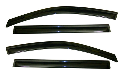 AVS 11-18 Nissan Quest Ventvisor Outside Mount Window Deflectors 4pc - Smoke - 94630