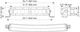 Hella Universal Black Magic 32in Tough Slim Curved Light Bar - Spot & Flood Light - 358197511