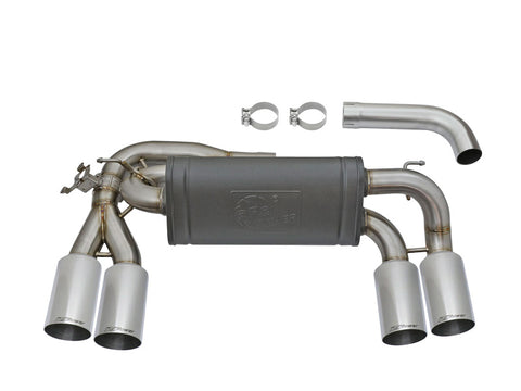 aFe MACHForce XP 3in - 2 1/2in Axle Back 304SS Exhaust w/ Polished Tips 16-17 BMW M2 (f87) - 49-36333-P