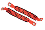 Fishbone Offroad 07-18 Wrangler JK A Pillar Sound Bar Red Paracord Grab Handles - FB55284