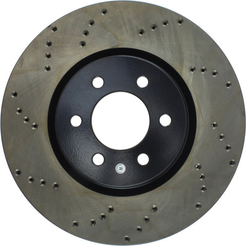 StopTech 92-02 Dodge Viper Drilled Front Right Cryo Rotor - 128.63036CR