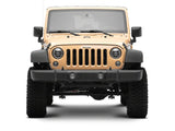 Raxiom 07-18 Jeep Wrangler Axial Series 7-Inch LED Headlights w DRL/ Black Housing - Clear Lens - J178741