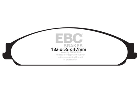 EBC 04-07 Ford Five Hundred 3.0 Ultimax2 Front Brake Pads - UD1070