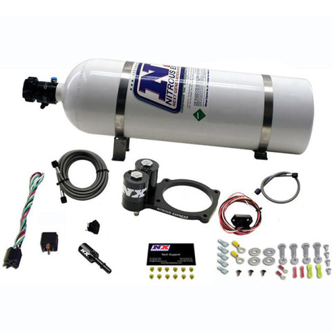 Nitrous Express Dodge Hellcat/Demon Nitrous Plate Kit w/15lb Bottle - 20943-15