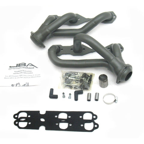 JBA 88-95 & 02-03 GM S-Truck 4.3L V6 4WD 1-1/2in Primary Ti Ctd Cat4Ward Header - 1840S-3JT