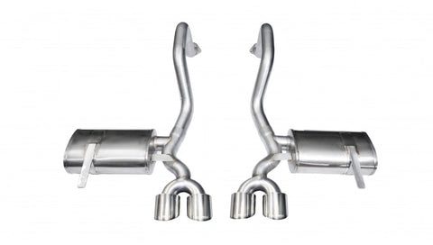 Corsa 1997-2004 Chevrolet Corvette C5 Z06 5.7L V8 Polished Xtreme Axle-Back Exhaust - 14961