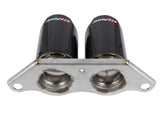 aFe Power Mach Force Xp 4in 304 SS Bolt-On Exhaust Tips Carbon Fiber 14-19 Porsche 911 GT3 3.8L/4.0L - 49C36435-C