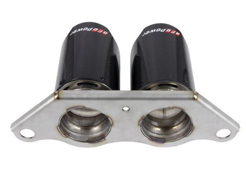 aFe Power Mach Force Xp 4in 304 SS Bolt-On Exhaust Tips Carbon Fiber 14-19 Porsche 911 GT3 3.8L/4.0L - 49C36435-C