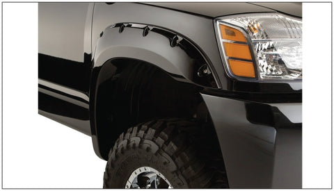 Bushwacker 04-15 Nissan Titan Pocket Style Flares 2pc - Black - 70013-02