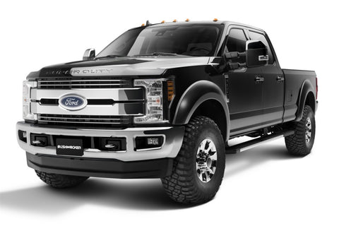 Bushwacker 17-18 Ford F-250 Super Duty Extend-A-Fender Style Flares 2pc - Black - 20088-02