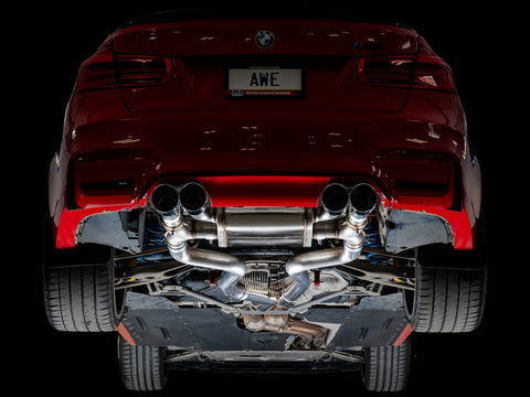 AWE Tuning BMW F8X M3/M4 SwitchPath Cat-Back Exhaust - Diamond Black Tips - 3025-43074