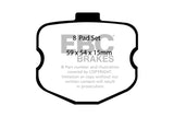 EBC 10-13 Chevrolet Corvette (C6) 6.2 Grand Sport Redstuff Rear Brake Pads - DP31771/4C