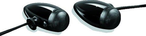 Kuryakyn Super Bright LED Mini Bullet Lights Amber Gloss Black - 2504