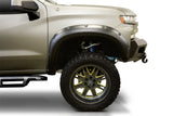 Lund 19-21 Chevrolet Silverado 1500 / 2022 Silverado LTD RX-Style Tex. Fender Flares - Black (4 Pc.) - RX140T