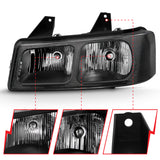 ANZO 2003-2017 Chevy Express Crystal Headlight Black - 111474