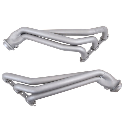 BBK 05-10 Dodge Challenger V6 Long Tube Exhaust Headers And Y Pipe And Converters - 1-5/8 Chrome - 4055