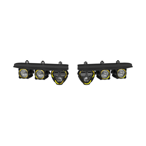 KC HiLiTES 2021+ Ford Bronco FLEX ERA 3 Dual Mode SAE Fog Light Pocket Kit - 97168