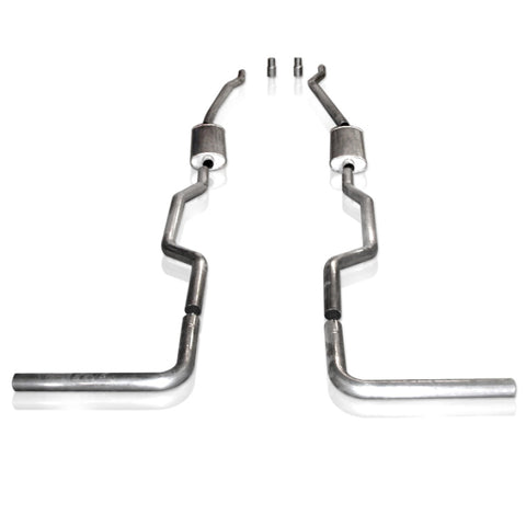 Stainless Works Chevy/GMC Truck 1967-87 Exhaust 2.5in Turbo Muffler System - CT67725TS