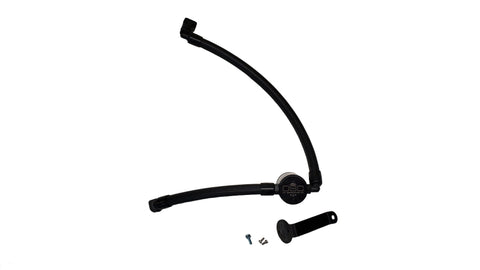 J&amp;L 2021-2024 Ford Bronco 2.7L 3.0 Oil Separator Passenger Side- Black - 3073P-B
