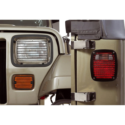 Rugged Ridge 87-95 Jeep Wrangler YJ Black Stone Guard Set - 11236.20