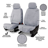 Covercraft 2026 Jeep Wrangler 2-Door (MT) Polycotton SeatSaver Custom Front Row Seat Covers - SS2645PCGY