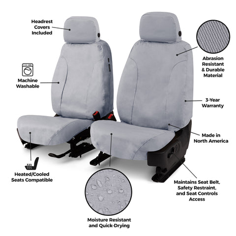 Covercraft 2026 Jeep Wrangler 2-Door (MT) Polycotton SeatSaver Custom Front Row Seat Covers - SS2645PCCH