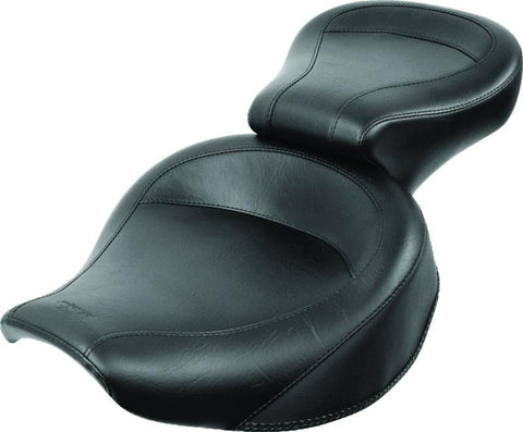 Mustang 82-00 Harley FXR Wide Touring 1PC Seat - Black - 75736