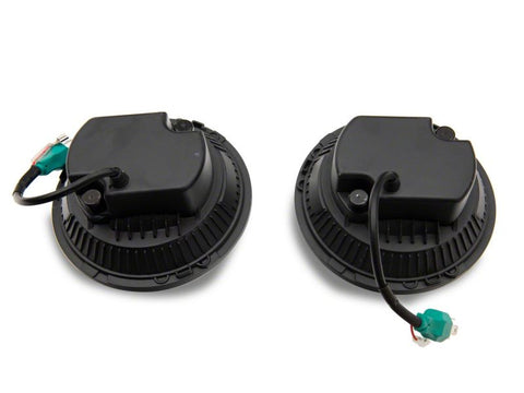 Raxiom 97-18 Jeep Wrangler TJ & JK Axial 7-In LED Headlights w/ DRL- Chrome Housing (Clear Lens) - J155569