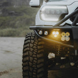 KC HiLiTES FLEX ERA 3 Dual Mode SAE Fog Lights - 2-Light Master Kit for Toyota Aftermarket Bumper - 97155