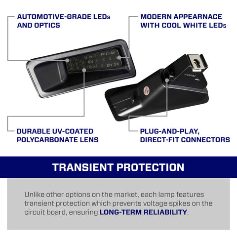 Form Lighting 2019 Ram LED License Plate Lights (Pair) - FL0043