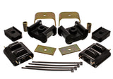 Energy Suspension 73-84 K5 Blazer 4WD Fullsize Black Complete Motor & Trans Mount Set Zinc Finish - 3.1124G
