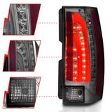 ANZO 2007-2014 Chevrolet Suburban LED Taillights Smoke G5 - Escalade Look - 311232
