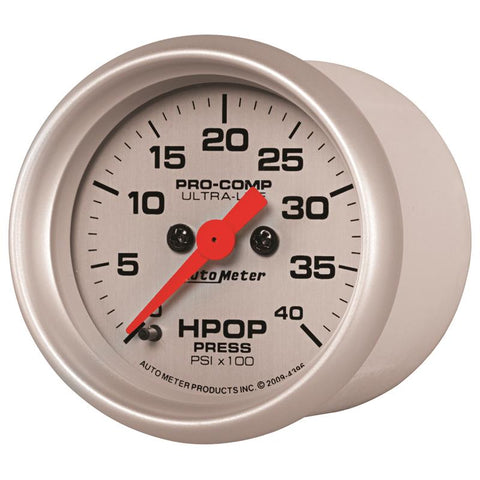 Autometer Ultra-Lite 2 1/16in Electrical 0-4000 PSI High Press Oil Pressure Gauge 94-07 Ford 7.3L - 4396