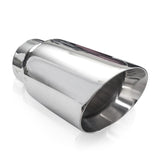Stainless Works Conical Double Wall Slash Cut Exhaust Tip - 4in Body 3in Inlet - 799300
