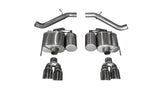 Corsa 2016-2019 Cadillac ATS-V 3.6T 4in Black Sport Axle-Back Exhaust - 14478BLK