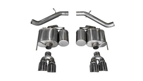 Corsa 2016-2019 Cadillac ATS-V 3.6T 4in Black Sport Axle-Back Exhaust - 14478BLK