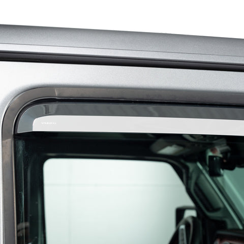Putco 15-20 Ford F-150 - Super Crew / Super Cab / Reg Cab (Front Only) Element Chrome Window Visors - 480066